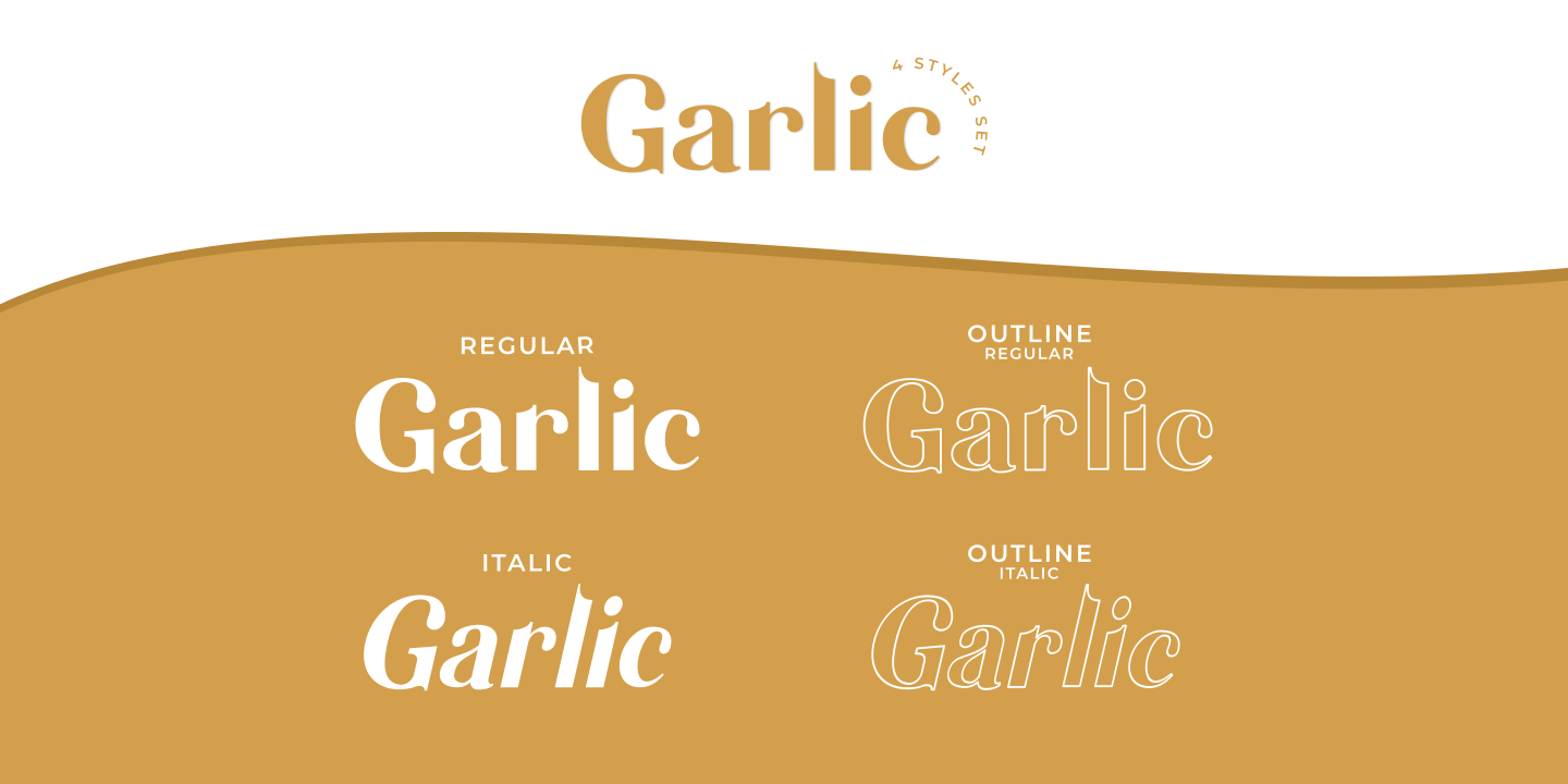 Beispiel einer Garlic-Schriftart #15